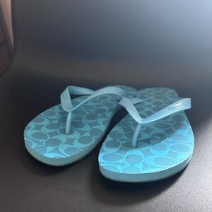 Coach Zak Blue Flip Flops